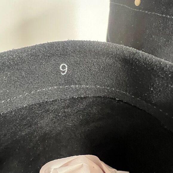 BC Footwear Women's Straight A's Black Suede Moccasin Boots Studded Size 9 - Picture 7 of 12